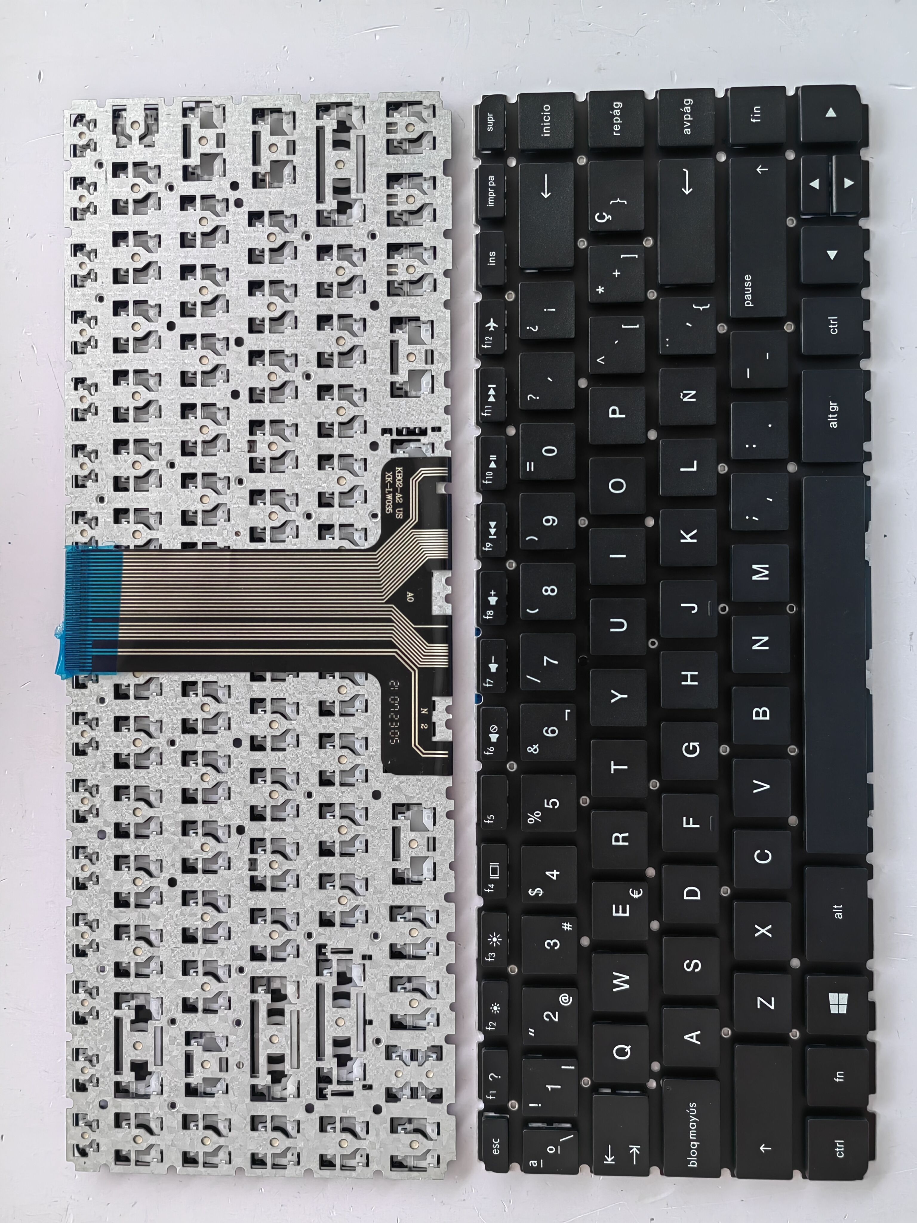 Picture of New Replacement Laptop Keyboard For HP 14-AB small carriage return BLACK (OEM) SP Layout